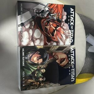 Attack on Titan Omnibus Manga volumes 1-6